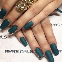 Image result for Dark Teal Nail Designs