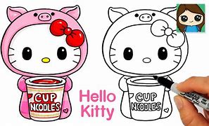 Image result for Kawaii Hello Kitty Art