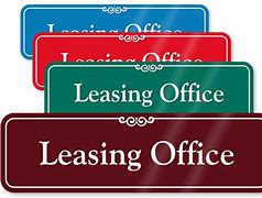 Image result for Leasing Office Signs