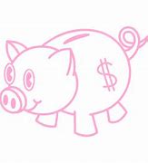 Image result for Glitter Piggy Bank PNG