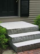 Image result for Metal Frame and Stone Front Steps