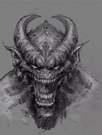 Image result for Evil Scary Demon Drawing