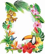 Image result for Tropical Flower Clip Art Black and White