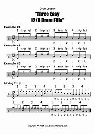 Image result for Drum Fills Sheet Music