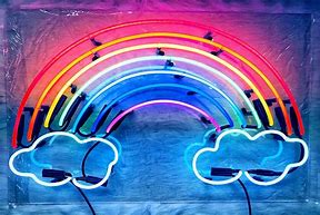 Image result for Rainbow Neon Lights Aesthetic