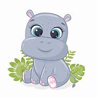 Image result for Animated Baby Hippo