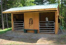 Image result for 2 Stall Horse Barn