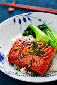 Image result for Teriyaki Salmon On Griddle