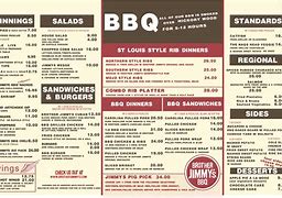 Image result for A4 Menu BBQ