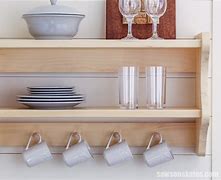 Image result for Kitchen Wall Mounted Shelf Unit