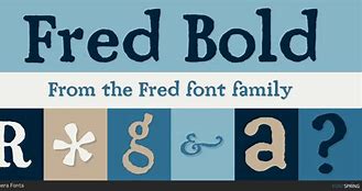 Image result for Fred Font