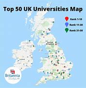 Image result for UK Universities Map