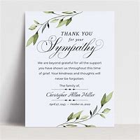 Image result for Free Sympathy Thank You Cards