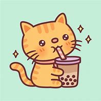 Image result for Tabby Cat Drinking Tea