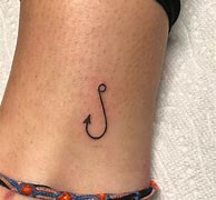 Image result for Fishing Hook Tattoo On Knukle