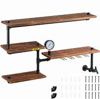 Image result for Metal Pipe Shelf