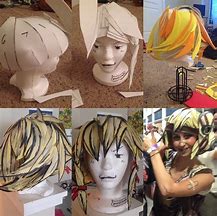 Image result for How to Make a Foam Wig