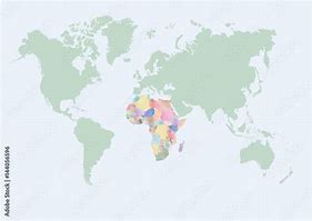 Image result for Africa World Map with Countries