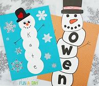 Image result for Preschool Winter Snowman Crafts