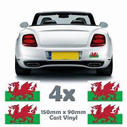 Image result for Welsh Flag Butterfly Car Stickers