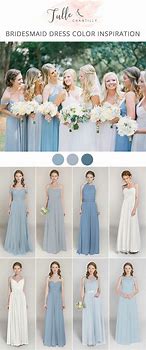 Image result for Dusty Blue Bridesmaid Dress