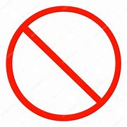 Image result for Big No Sign