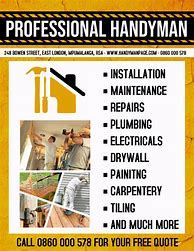 Image result for Flyer for Handyman Services