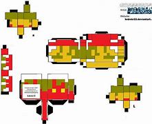 Image result for 8-Bit Mario Papercraft