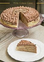 Image result for Gambar Milk Crepe Cake