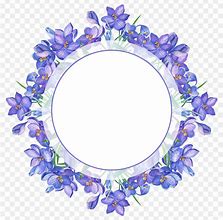 Image result for Purple Flower Wreath Clip Art