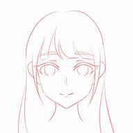 Image result for Anime Girl Face Sketch Template