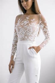 Image result for Jumpsuit Wedding Dress