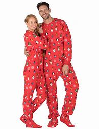 Image result for Christmas Footed Pajamas