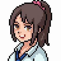 Image result for Anime Head Pixel Art