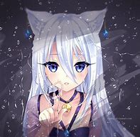 Image result for Aesthetic Anime Girl with White Hair