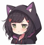 Image result for Cute Anime Girl with Dark Hair