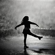 Image result for Girl in Rain Night