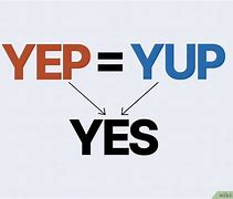 Image result for Yep vs Yup