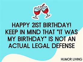 Image result for Funny 21st Messages