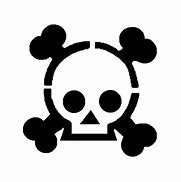 Image result for Cute Skull and Crossbones Stencil