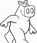 Image result for Cartoon Pig Walking