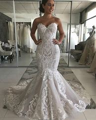 Image result for Lace Mermaid Wedding Gowns