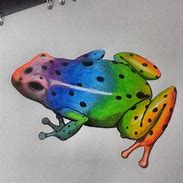 Image result for Rainbow Frog Drawing Art