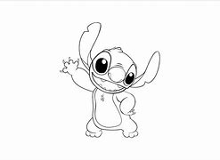 Image result for Disney Stitch Black and White