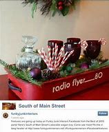 Image result for Red Wagon Christmas Decor