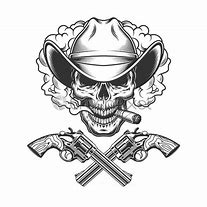 Image result for Cowboy Skull Smoking