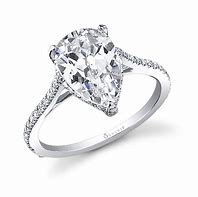 Image result for Pear-Shaped Engagement Ring with Hal