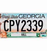 Image result for GA License Plate Designs