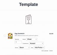 Image result for Sandwich Order Form Template