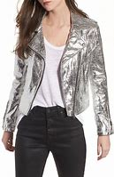 Image result for Metallic Faux Leather Jacket